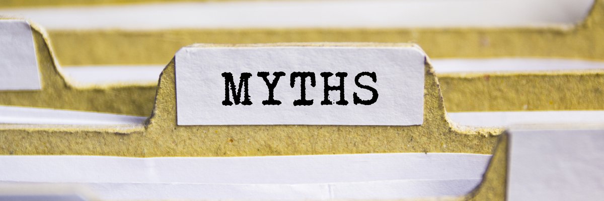 folder labeled "myths"