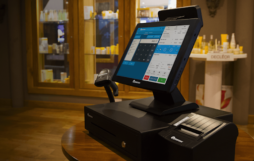 Epos Now restaurnat POS system on top of table