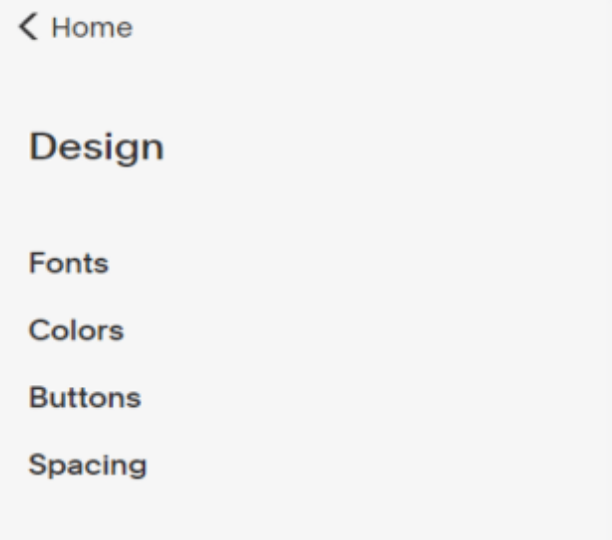 The toolbars on Squarespace Commerce back-end.