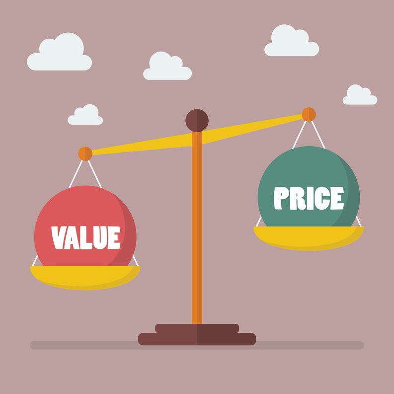 scale measuring value and price