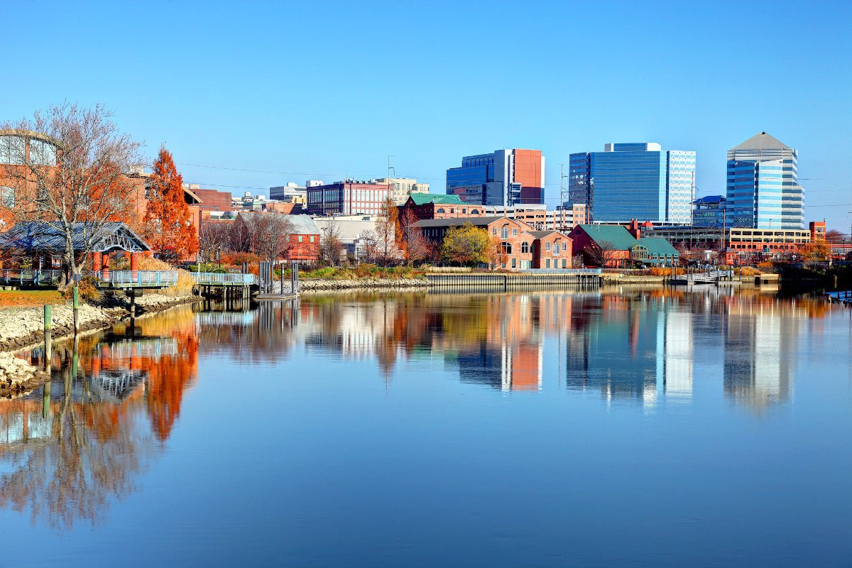 Wilmington, Delaware, from lake.