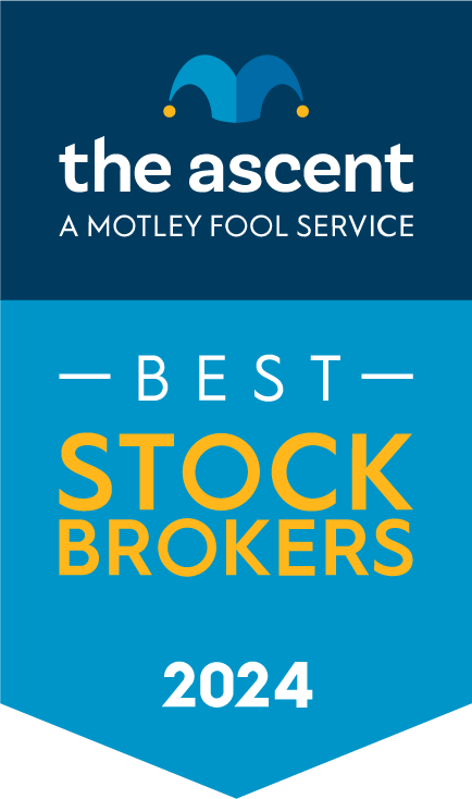 The Ascent’s 2024 Stock Broker and Robo-Advisor Awards award banner