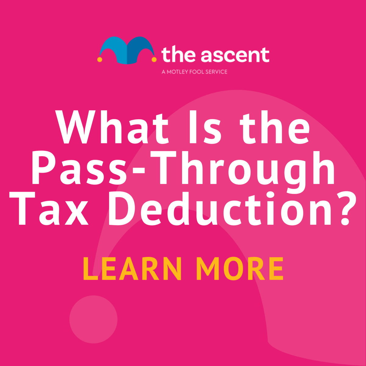 What Is the PassThrough Tax Deduction? The Motley Fool