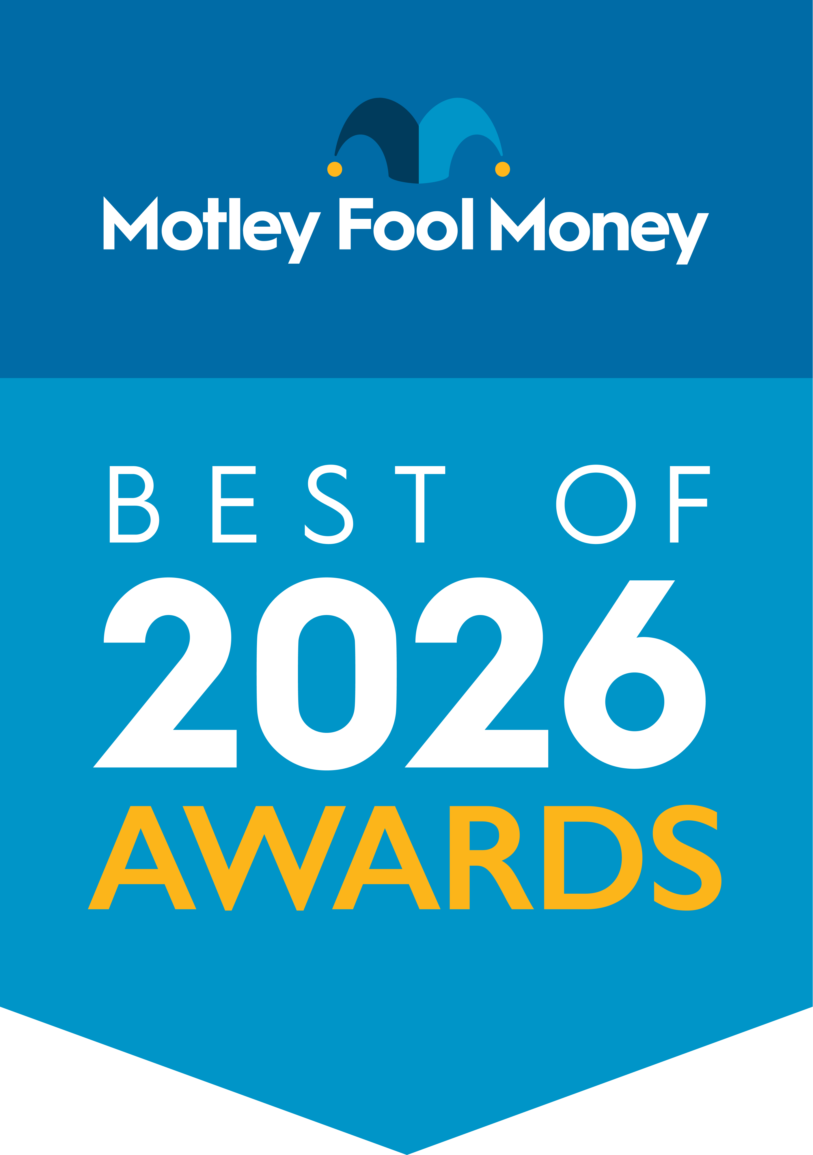 Motley Fool Money's Best-Of 2026 Awards award banner