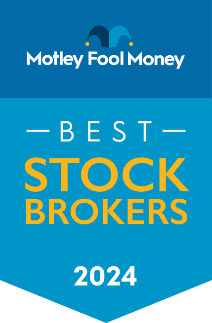 Motley Fool Money’s 2024 Stock Broker and Robo-Advisor Awards award banner