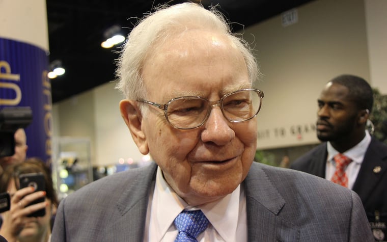 Close-up of Warren Buffett.