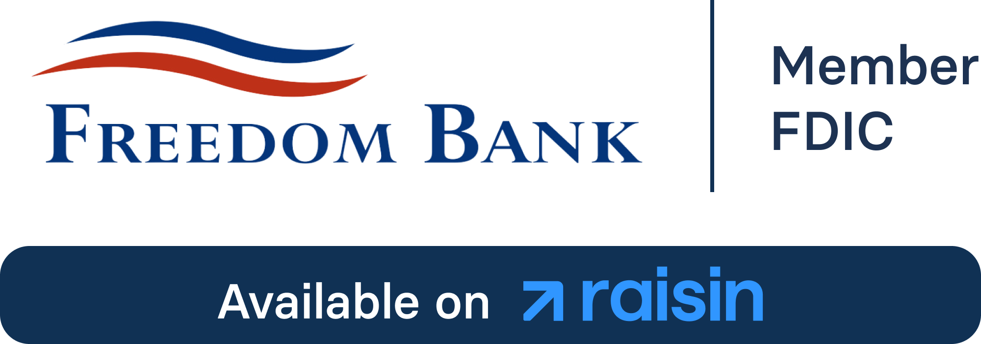Offer image for Freedom Bank High-Yield CDs from Raisin