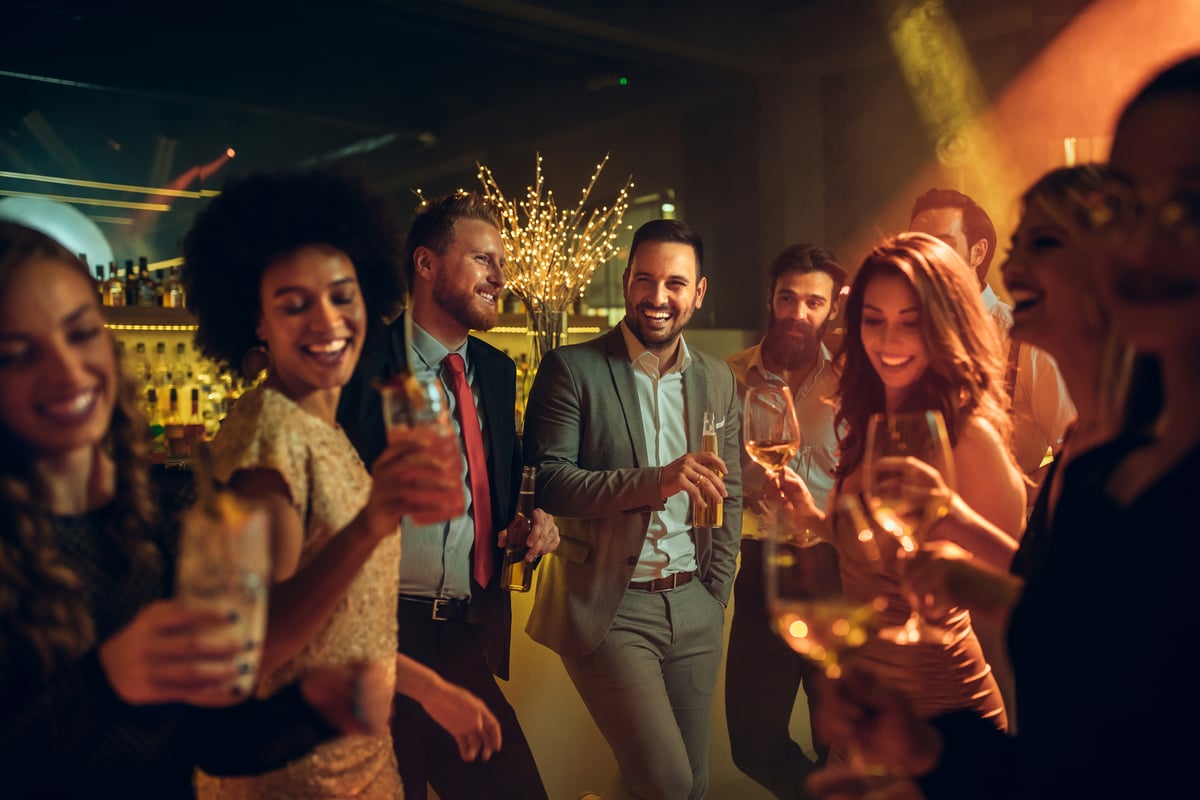 people drinking in bar
