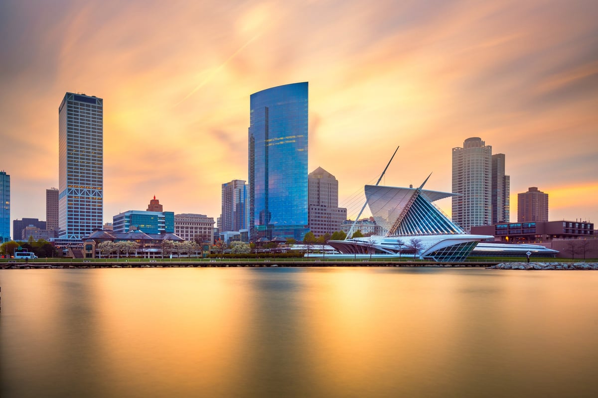 The Milwaukee, Wisconsin skyline