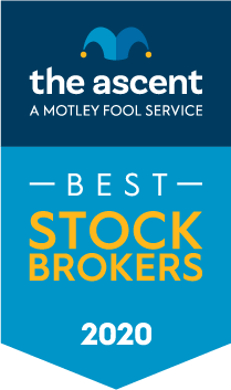 The Ascent's 2020 Stock Broker and Robo-Advisor Awards Winners award banner