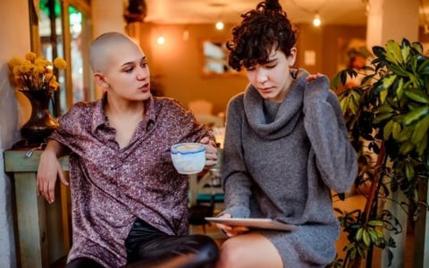 Two Women With Tablet