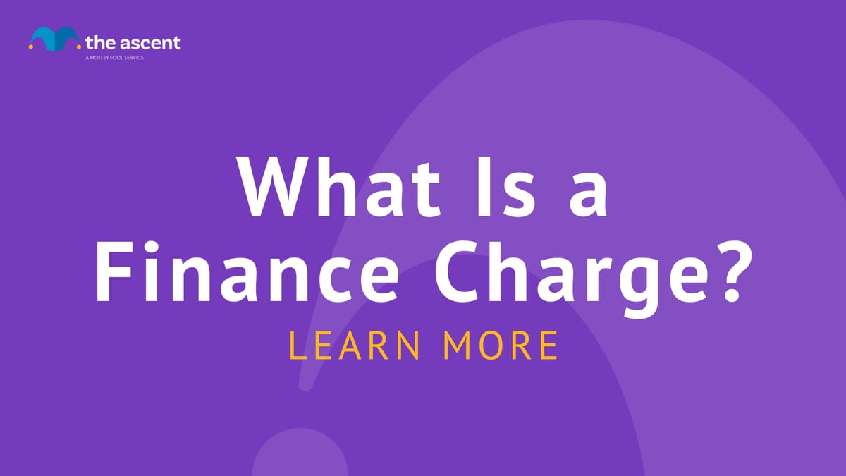 What Is a Credit Card Finance Charge? | The Ascent