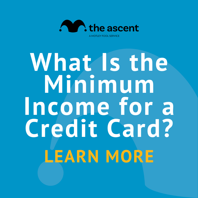 What income is considered for a credit card application?