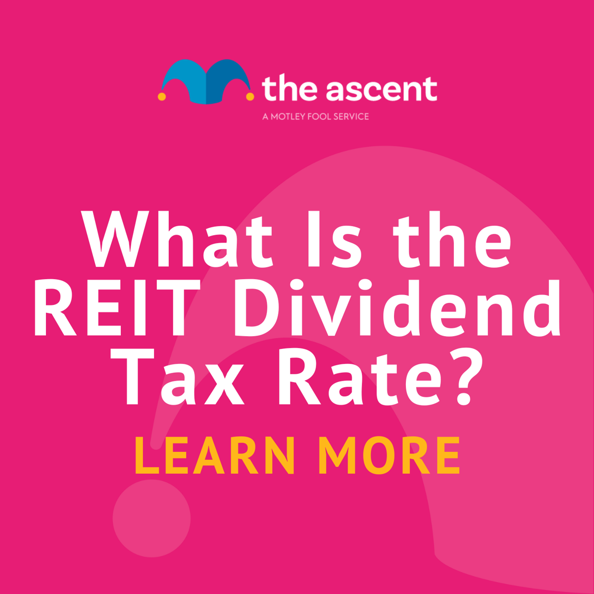 What Is the REIT Dividend Tax Rate? The Motley Fool