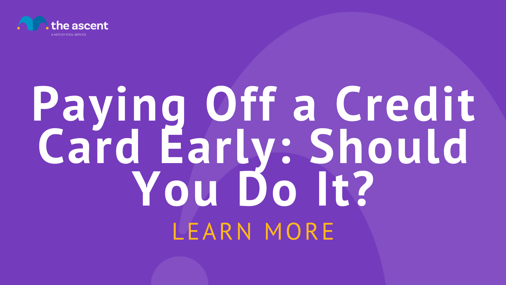 is it good to pay off credit card early