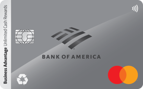 Logo for Bank of America® Business Advantage Unlimited Cash Rewards Mastercard® credit card
