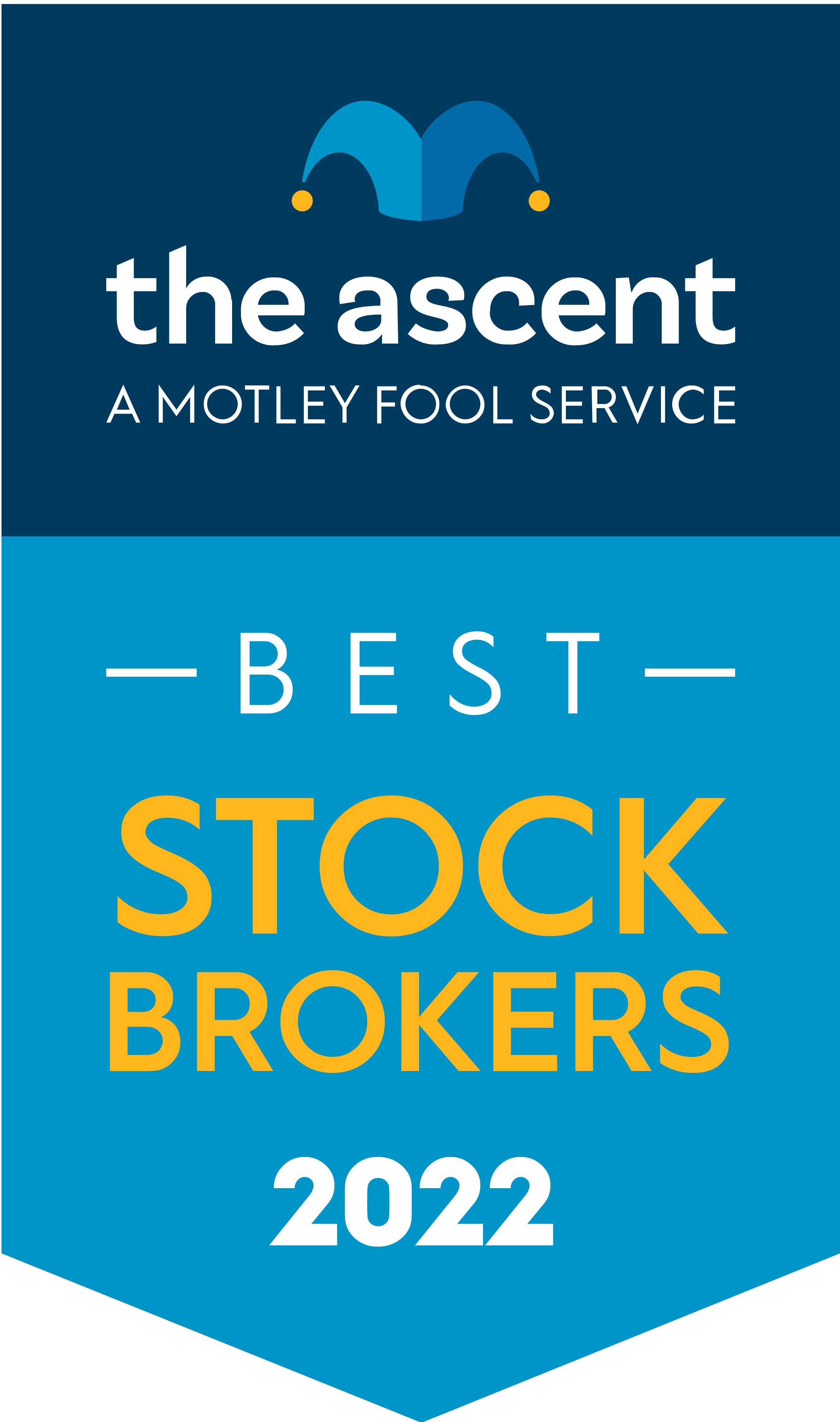 The Ascent’s 2022 Stock Broker and Robo-Advisor Awards Winners award banner