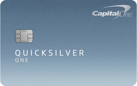 Graphic of Capital One QuicksilverOne Cash Rewards Credit Card