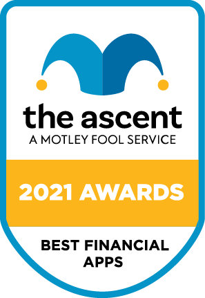 The Ascent's 2021 Financial App Awards Winners award banner
