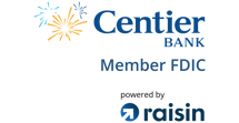 Logo for Centier Bank High-Yield Savings Account from Raisin