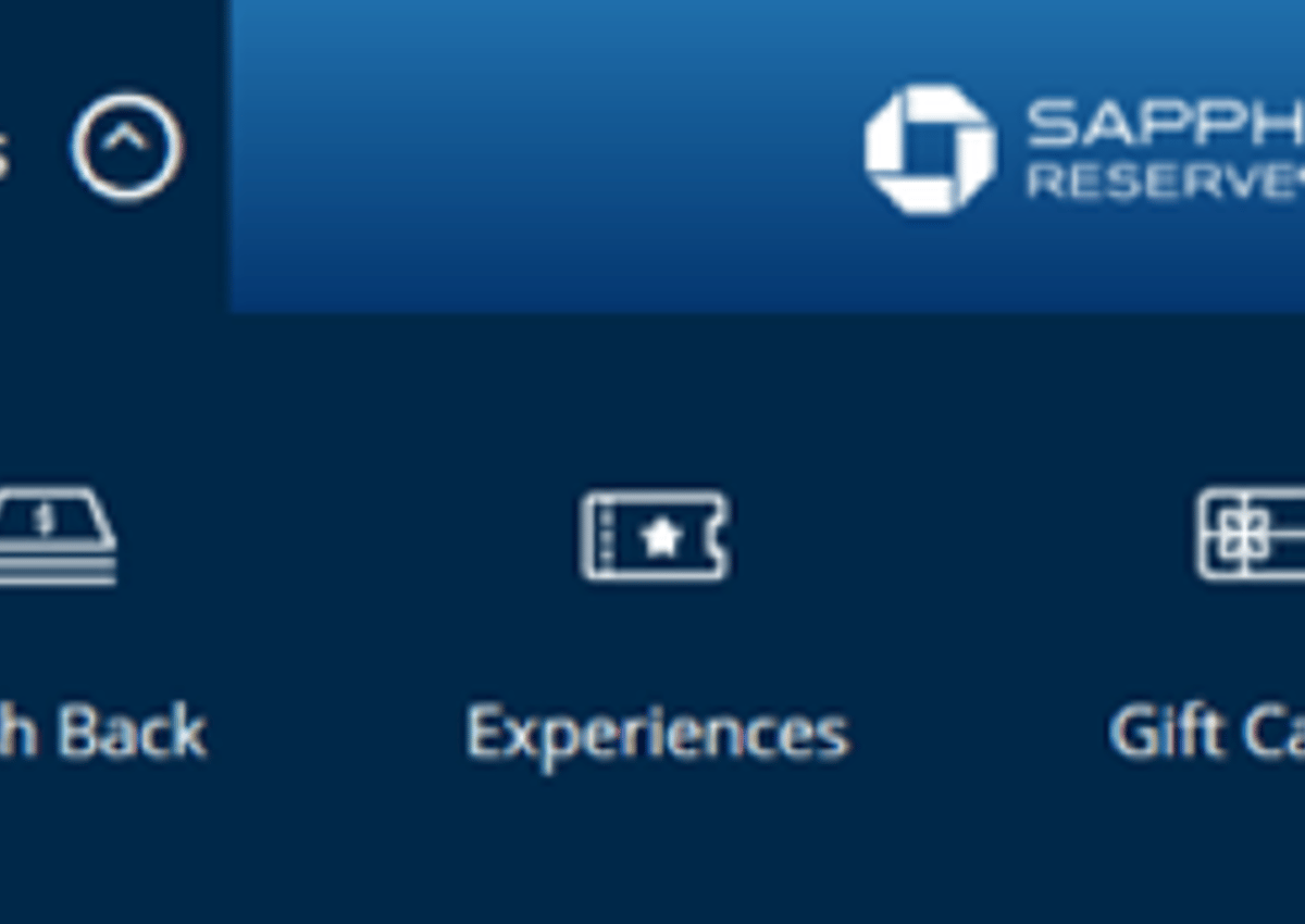 Chase website with "Travel" link highlighted