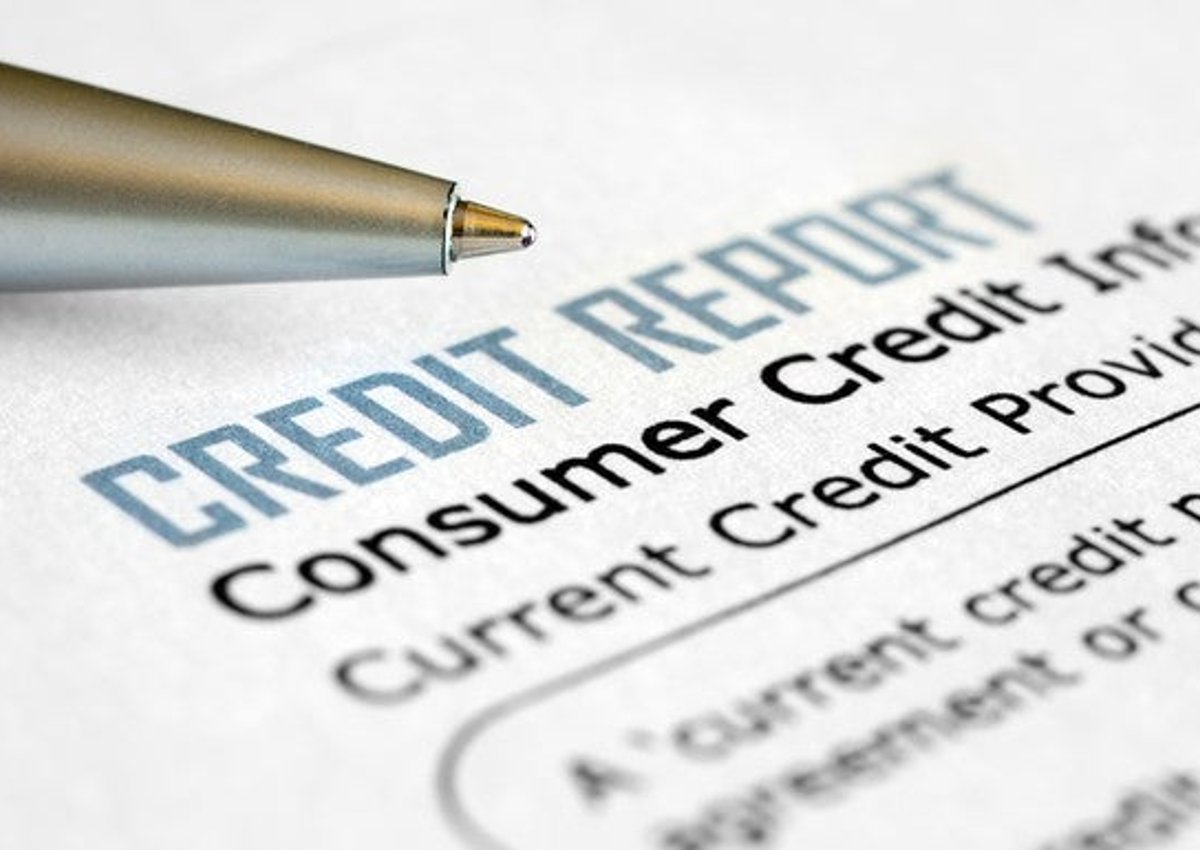 An example of a consumer credit report.