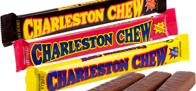 Different flavors of Charleston Chew candy bars