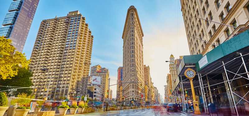 Flatiron building in Manhattan.