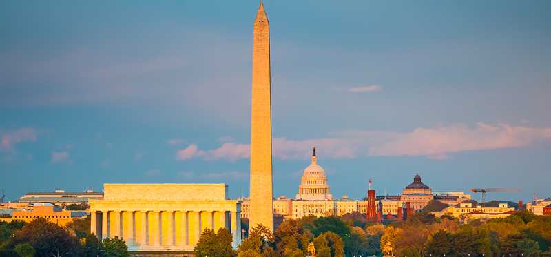 The Washington monument in D.C.