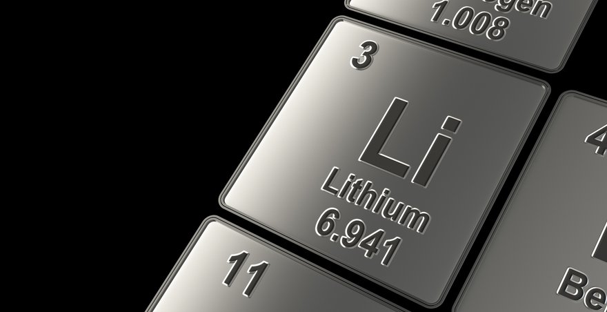 Lithium on the periodic table.