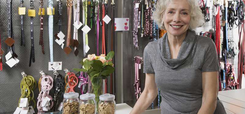 A female small business owner.