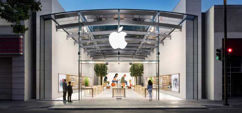 Artist's rendition of an Apple store.