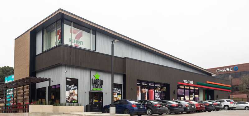 A 7-Eleven gas station store.