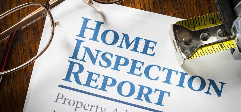 Image of a home inspection report.