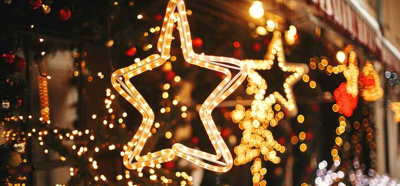Star and holiday decorations