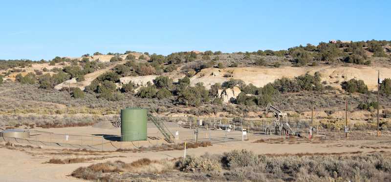 A natural gas field in New Mexico.