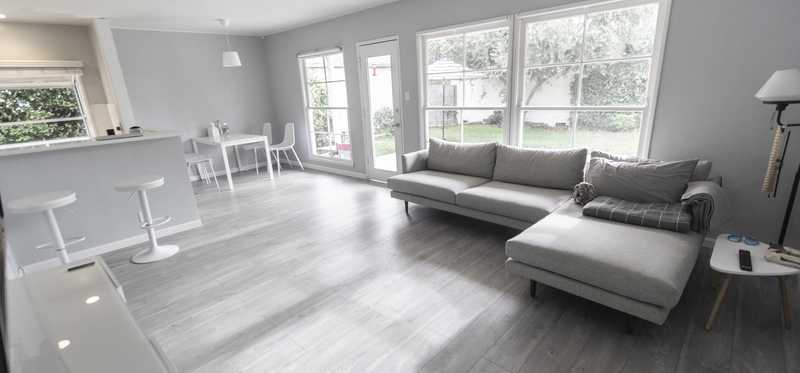 A light and spacious living room area.
