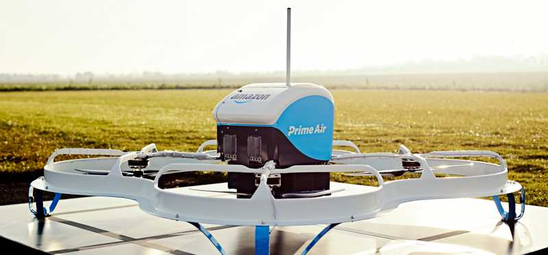 An Amazon drone