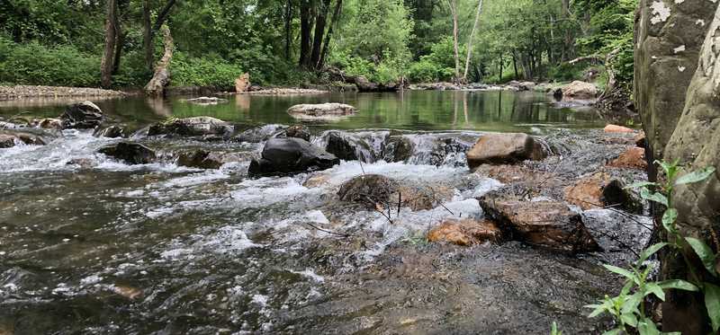 River with water moving rapidly.