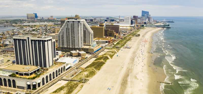 Atlantic City aerial view.