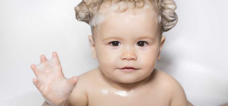 Baby in bathtub