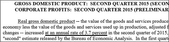 Bureau of Economic Analysis press release.