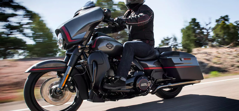 Harley CVO Street Glide motorcycle.