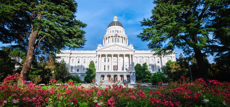 California state capitol building.