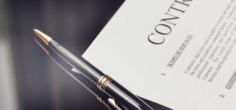 Contract showing Scope of Services.