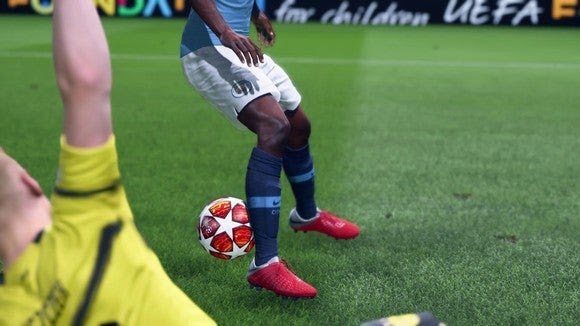 Electronic Arts characters playing soccer