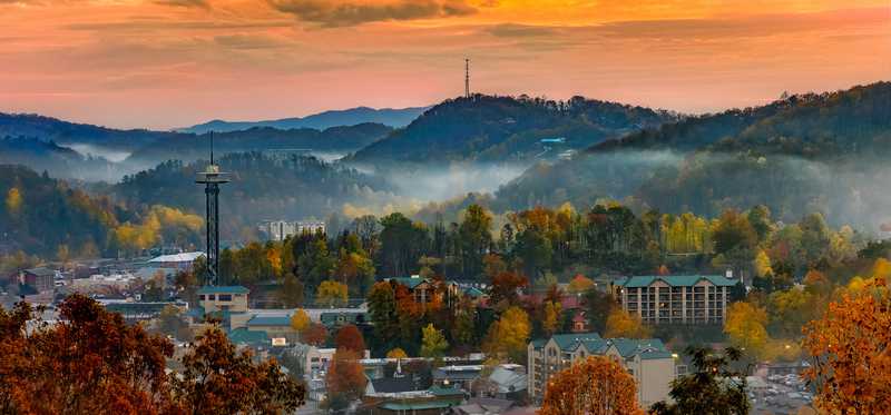 Great Smoky Mountains in Gatlinburg, Tennessee.