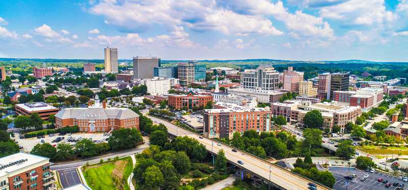 The city of Greenville, South Carolina.