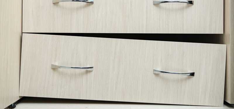 Broken closet drawer.
