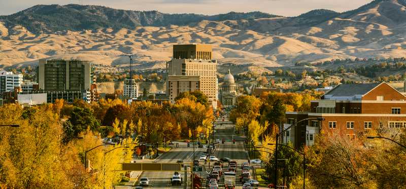 Boise, Idaho, cityscape.